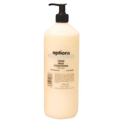 OPTIONS ESSENCE CREME RINSE CONDITIONER WITH PUMP 1000ML