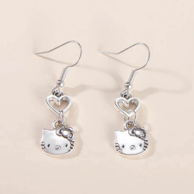 Hello Kitty Heart Earrings