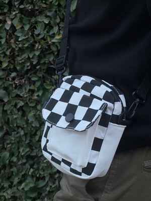 Mini Checkered Crossbody Bag