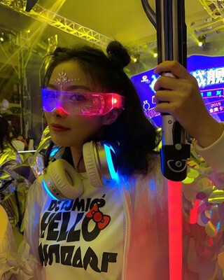 LED Neon Colour-Changing Sunnies