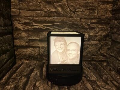 Lithopane Würfel mit Batteriebetriebenem LED Stripe Lithopane Würfel mit Batteriebetriebenem LED Stripe