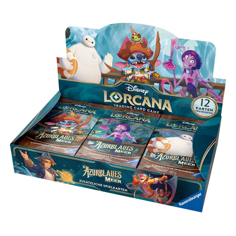 Ravensburger - Disney Lorcana TCG Azurblaues Meer - Booster Display (24) *Deutsche Edition*