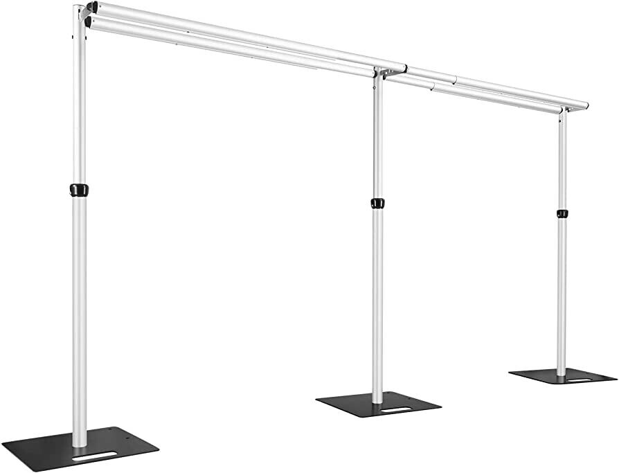 Large Double rail backdrop frame