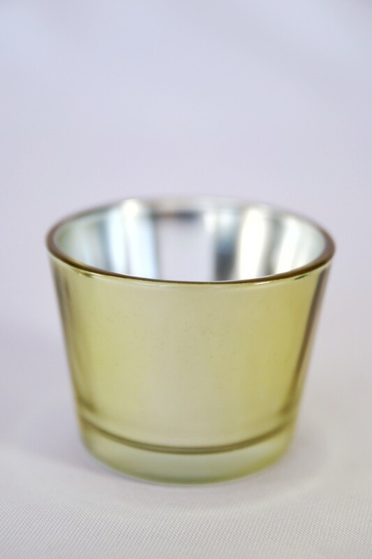 Gold mirror tealight holder