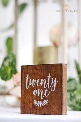 Wooden Block with Ivy design