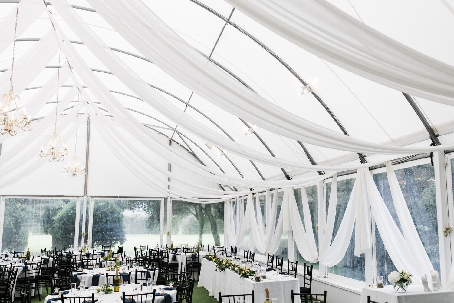White Draping fabric