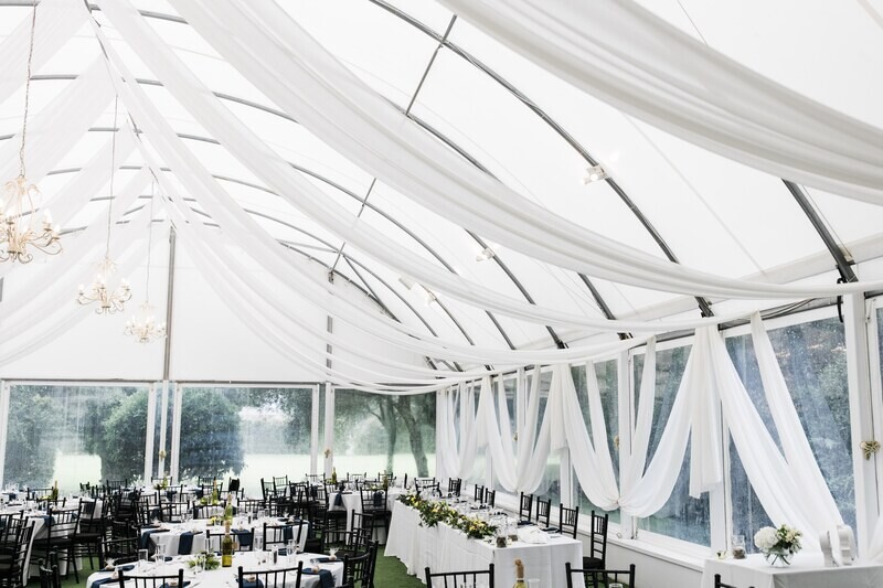 White Draping fabric