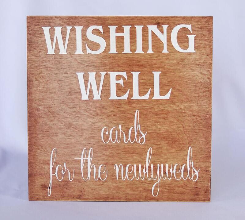 Wishing well cards for the newlywed