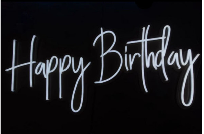 'Happy Birthday' Neon Sign