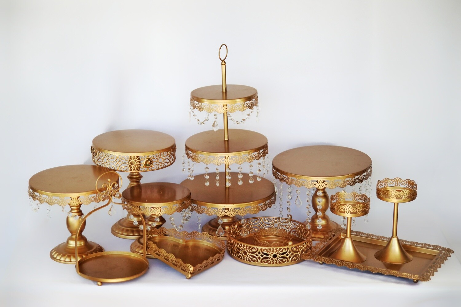 Individual cake stands and serving trays