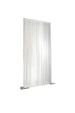 White backdrop curtain