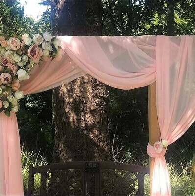 Pink & Purple Draping fabric