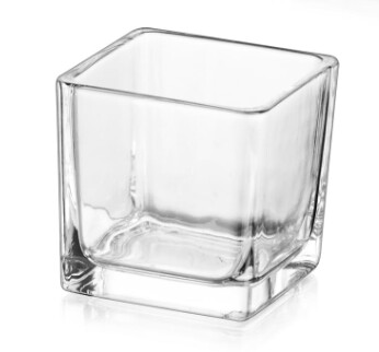 Cube tealight candle holder