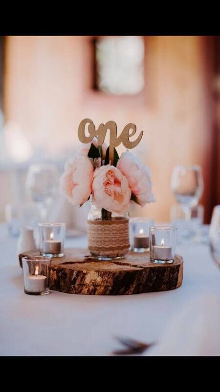 Table numbers on long stick