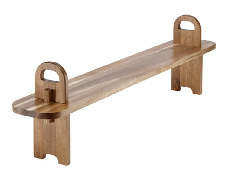 Oval wooden board with stand