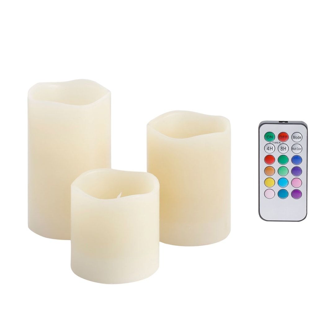 LED pillar & votive candles 