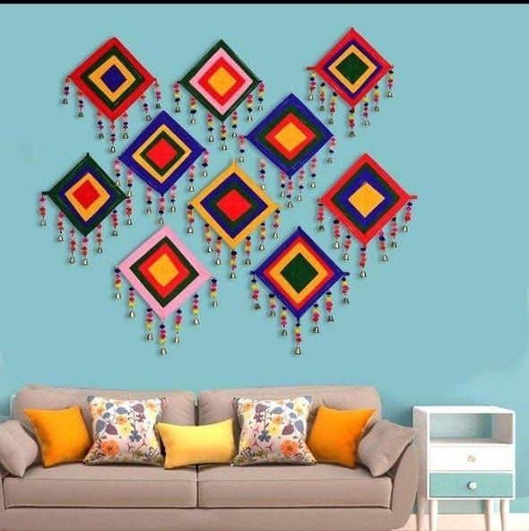 Diamond wool hanging