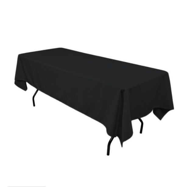 Black tablecloth - Rectangle