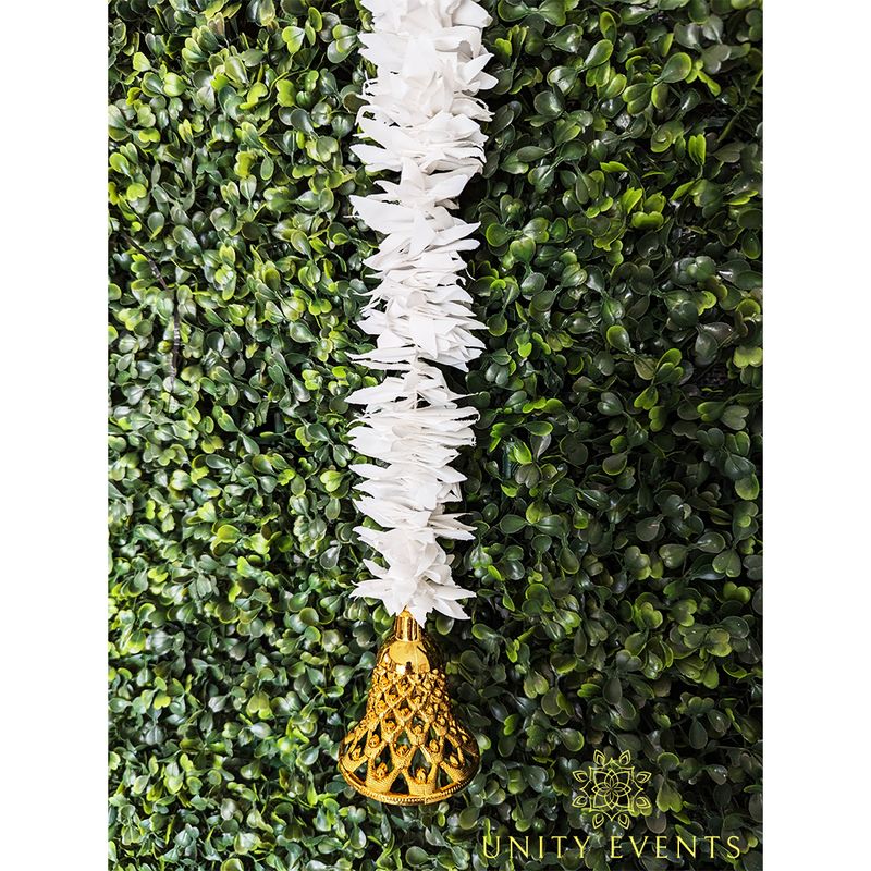 White Jasmine Thorans with Gold bell