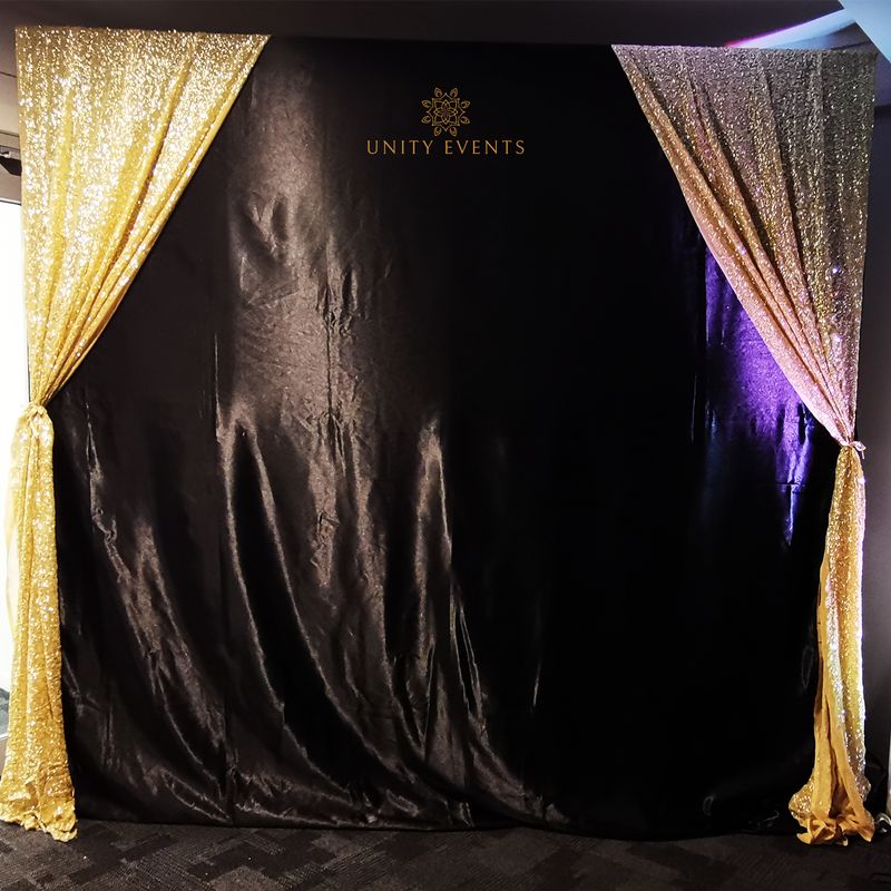 Black Backdrop curtain