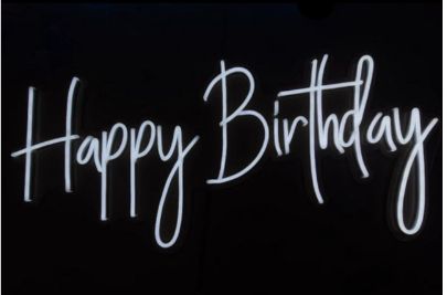'Happy Birthday' Neon Sign