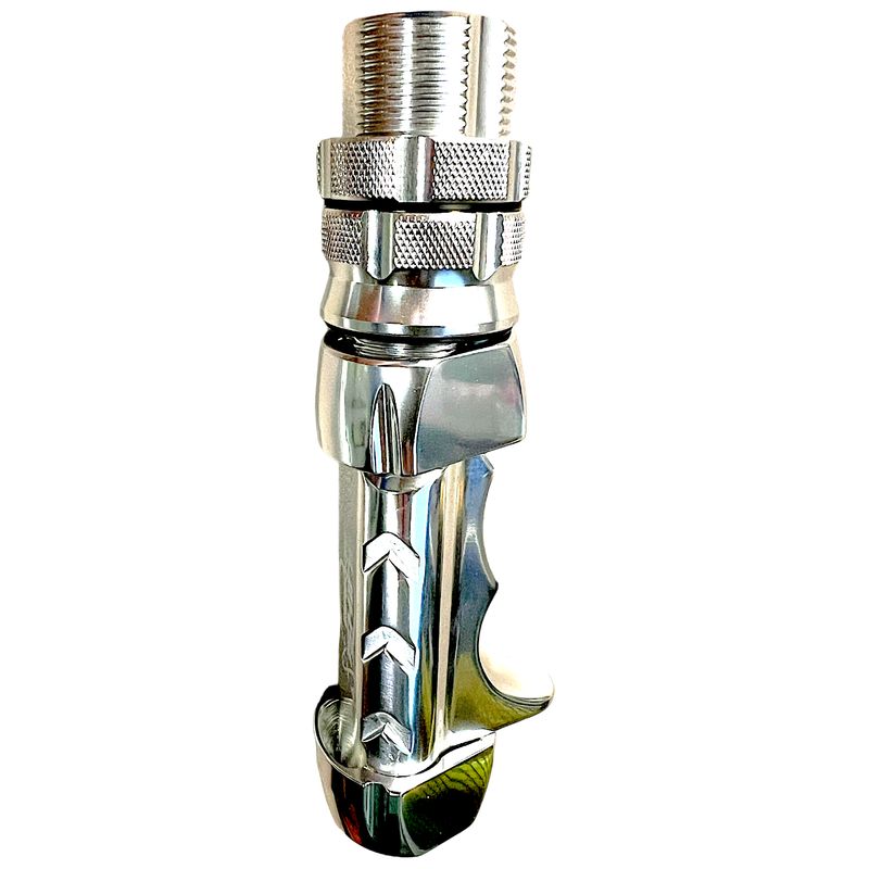 Polished Silver Aluminum Casting Reel Seat