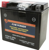 FIRE POWER SEALED FACTORY ACTIVATED BATTERY CTX14