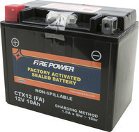 FIRE POWER SEALED FACTORY ACTIVATED BATTERY CTX12