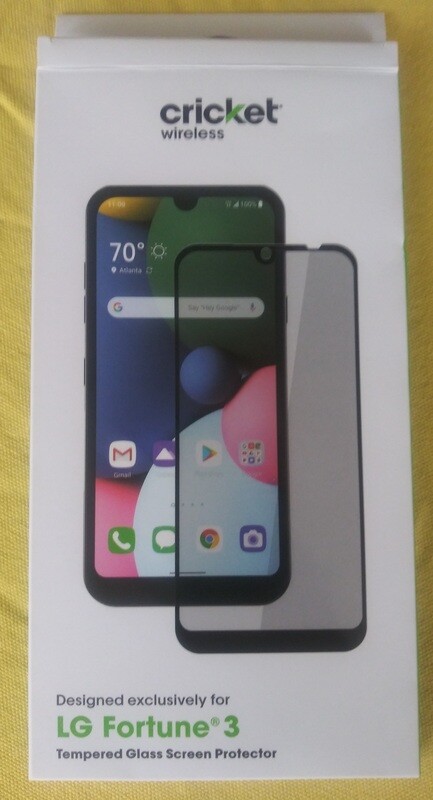 Vidrio templado para celular LG Fortune 3 marca Cricket Wireless