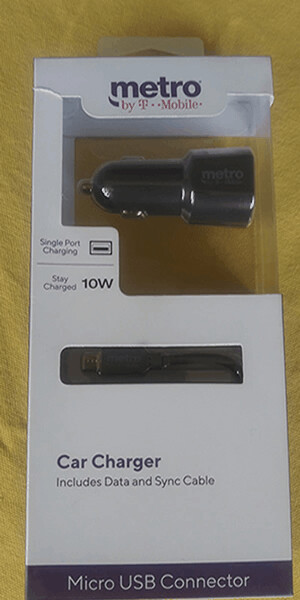 Cargador para vehiculos de 10w (Metro by T-Mobile)