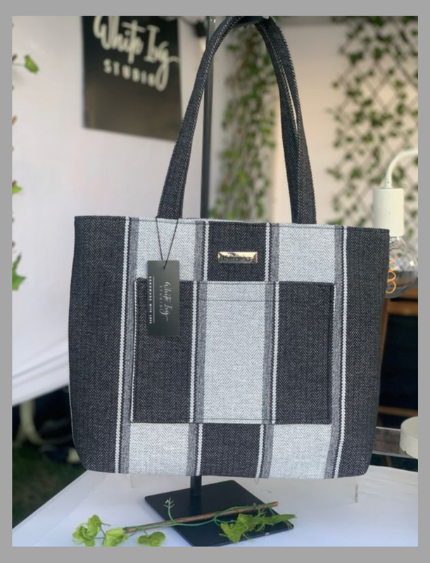 Black and Grey Trendsetter Handbag