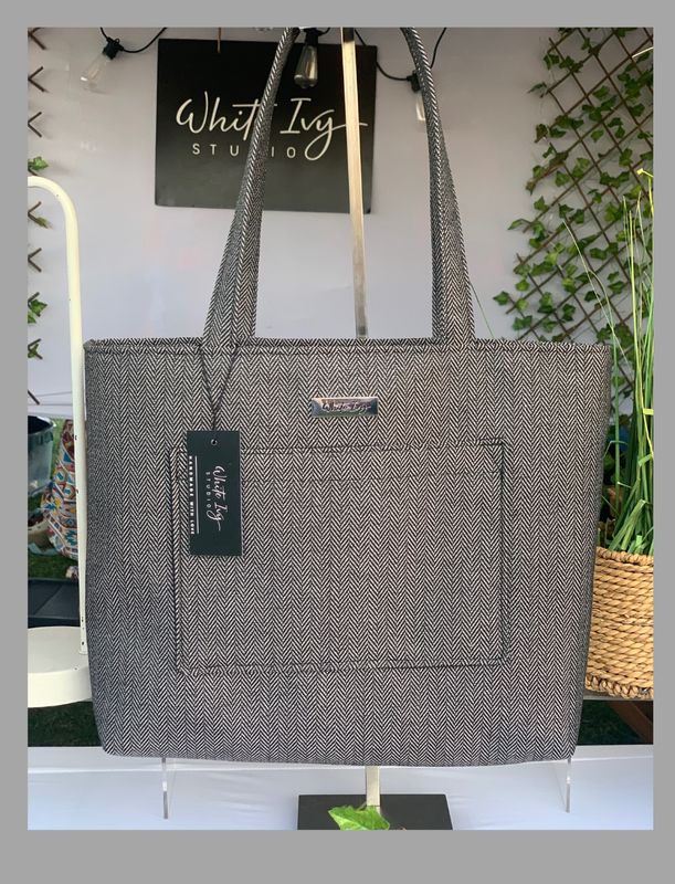 Silver Grey Trendsetter Handbag / Laptop Bag