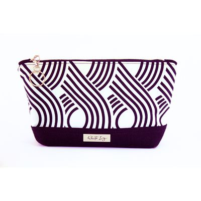Black &amp; White Circle Vanity Bag