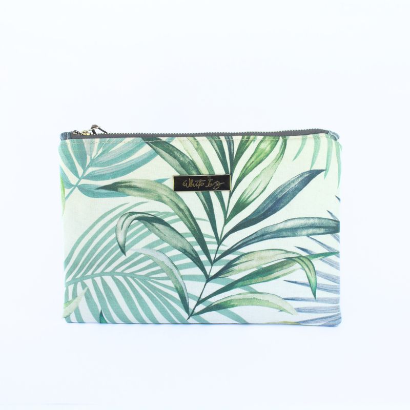 Tropical Leaf Flat Pouch
