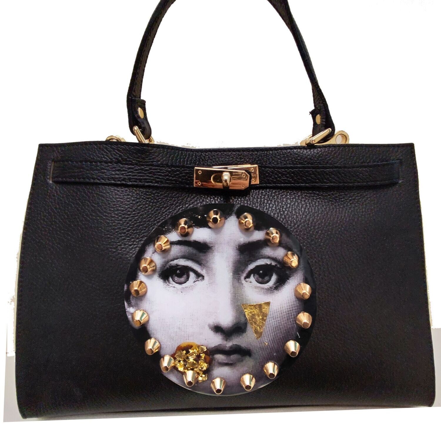 Borsa in pelle nera