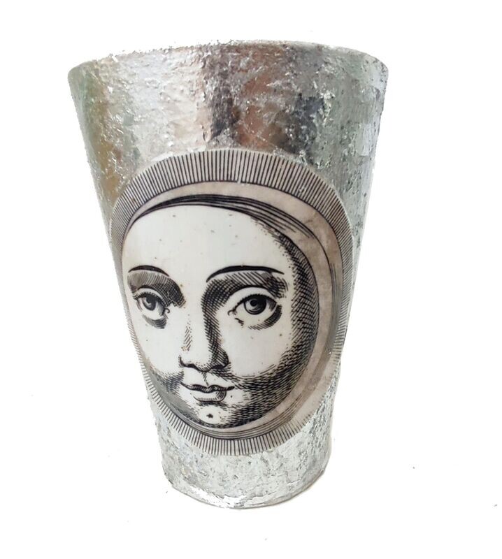 Porta vaso Luna  in ceramica