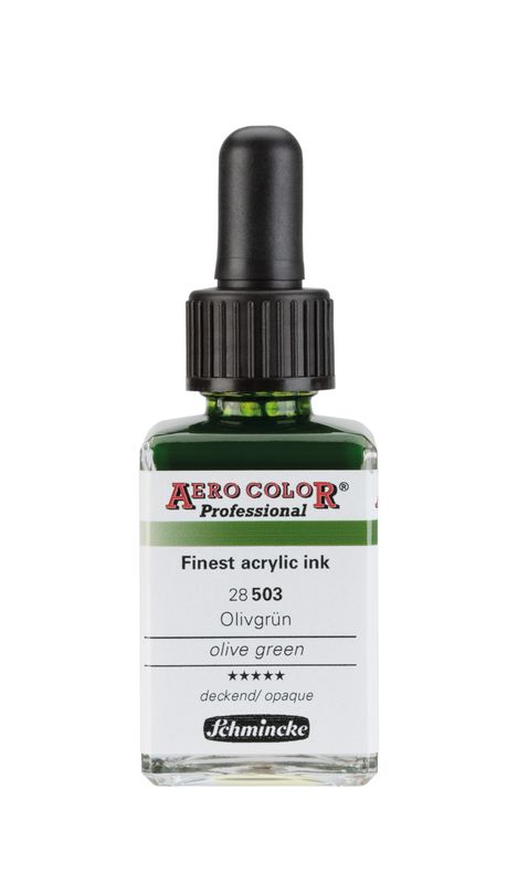 Aero Color Finest acrylic ink Olivgrün Aero Color Finest acrylic ink Olivgrün