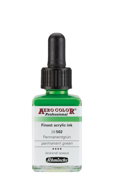 Aero Color Finest acrylic ink Permanentgrün Aero Color Finest acrylic ink Permanentgrün