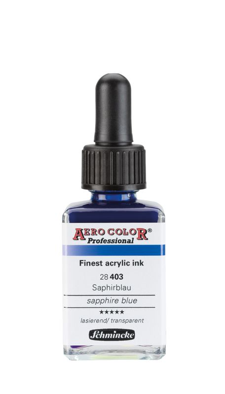 Aero Color Finest acrylic ink Saphirblau Aero Color Finest acrylic ink Saphirblau