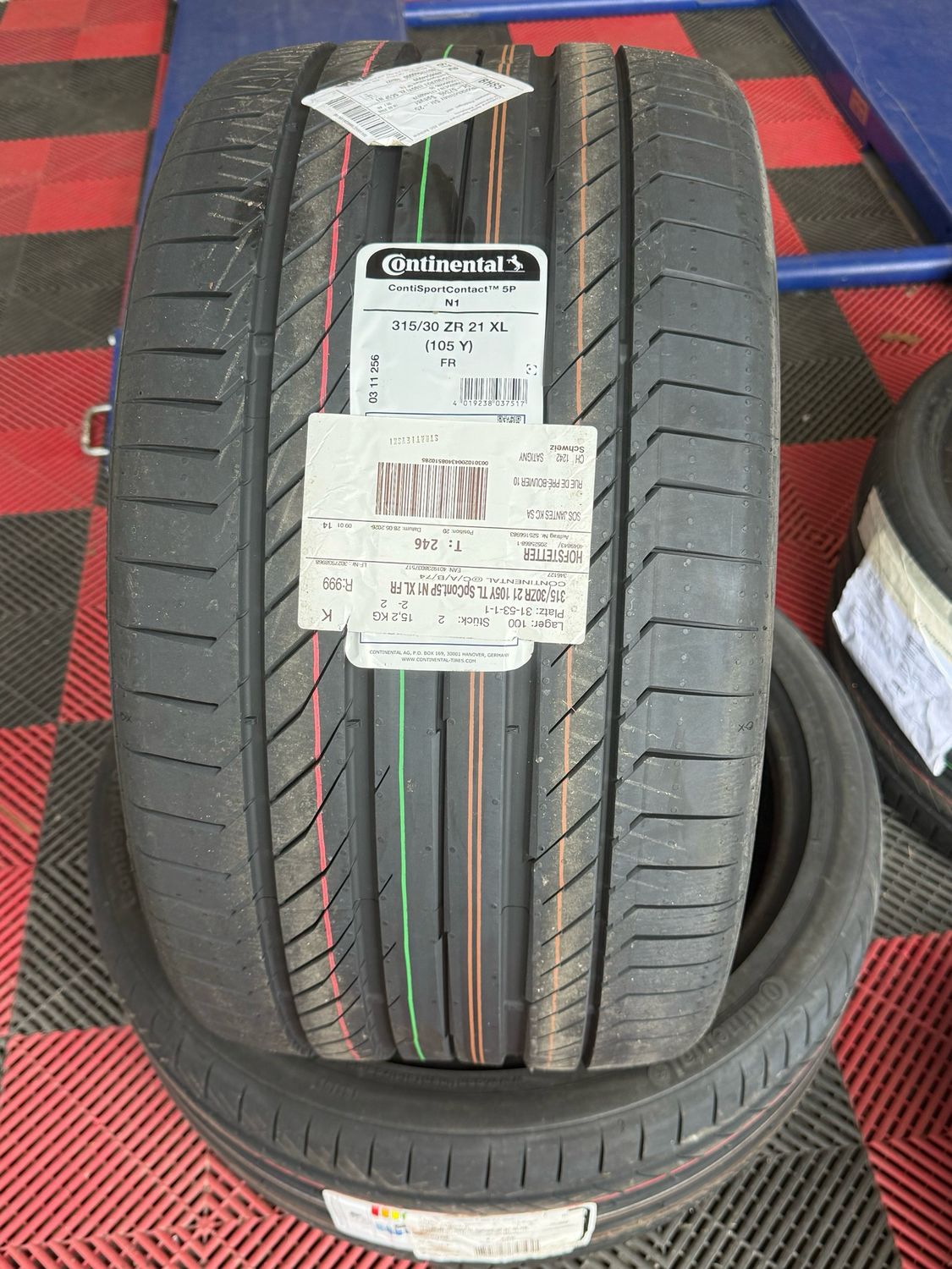 CONTINENTAL SPORTCONTACT 5P N1 315/30ZR21 105Y XL