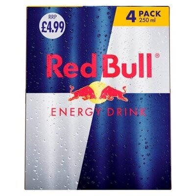 Red Bull Energy Drink 4 x 250ml