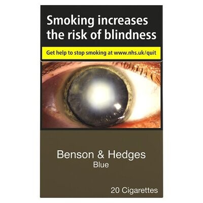 Benson &amp; Hedges Blue 20 Cigarettes