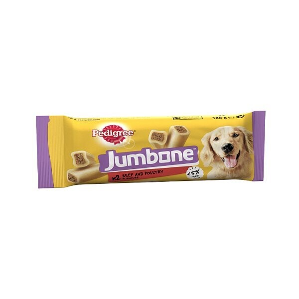 Pedigree Jumbone Adult Medium Dog Treat Beef &amp; Poultry 2 Chews 180g