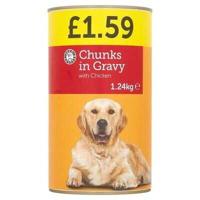 Euro Shopper Chunks in Gravy with Chicken 1.24kg