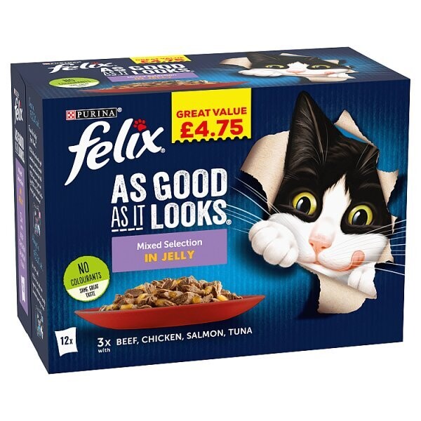 felix As Good As It Looks Mixed Selection in Jelly 12 x 100g (1.2kg)