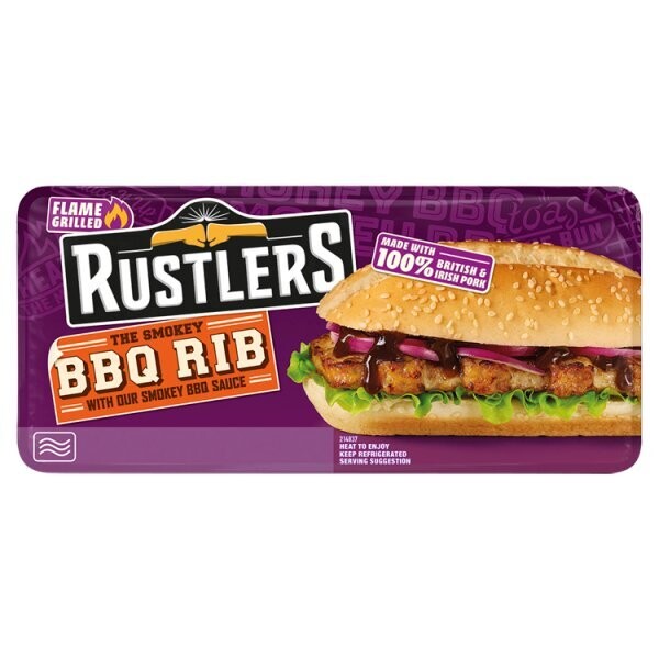 RUSTLERS The Smokey BBQ Rib with Our Smokey BBQ Sauce 157g