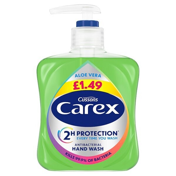 Carex Aloe Vera Antibacterial Hand Wash 250ml