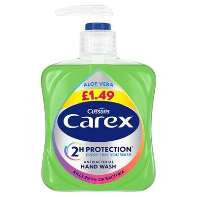 Carex Aloe Vera Antibacterial Hand Wash 250ml