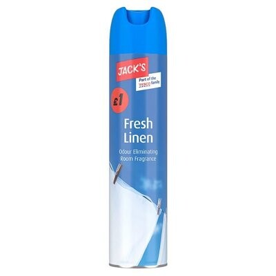 Jack&#39;s Fresh Linen Odour Eliminating Room Fragrance 240ml
