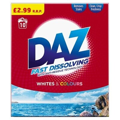 DAZ Washing Powder 650 g 10 Washes, Whites &amp; Colours